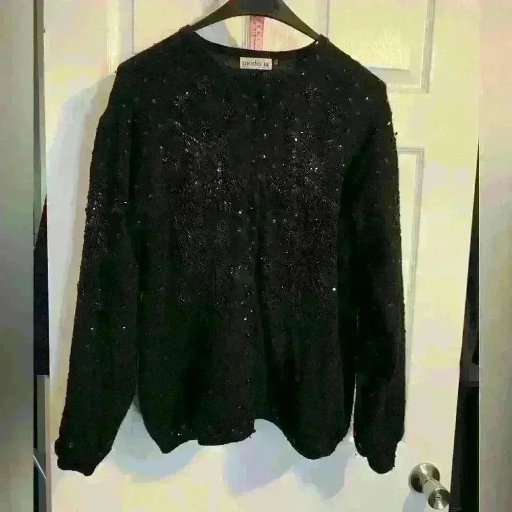 Mode Lia Beaded Sweater